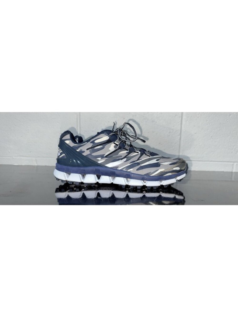 Boombah Mens Baseball Turf Shoes Size 12 Navy Blue Gray Camouflage